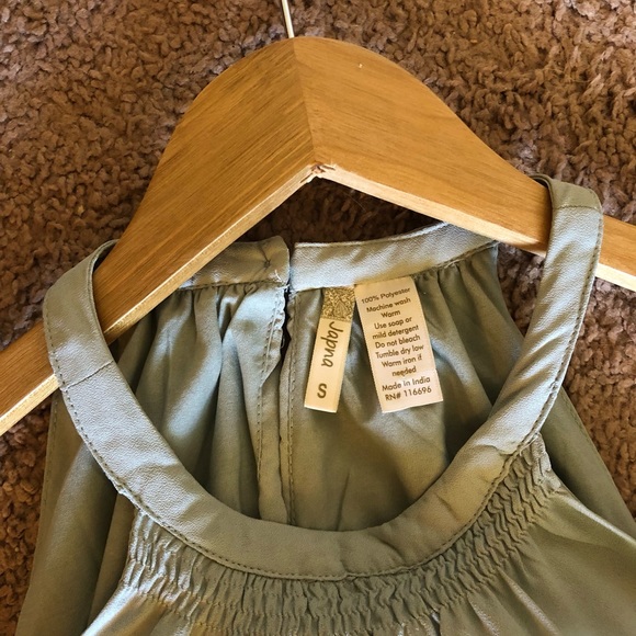 Maxi Light Green Halter Dress - Picture 3 of 4